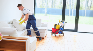 Professional cleaning sofa