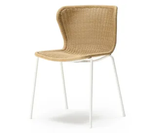 C603 Dining Chair Wheat White