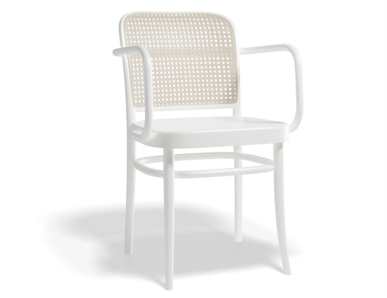 811 Armchair Caneback Whitepigment