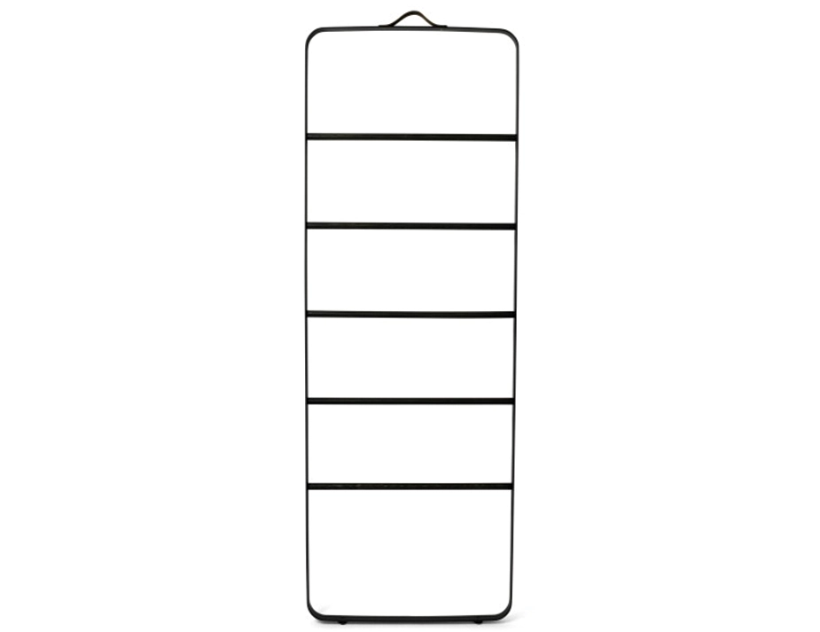 Black Norm Towel Ladder with five horizontal rungs, rounded corners and a hanging loop