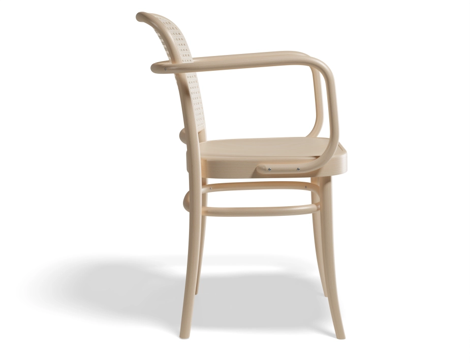 811 Armchair Caneback Beechnatural Side