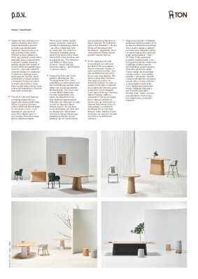 : P.O.V. Table 462 Square (Heavily Rounded Corners) - Solid European Oak Top / Natural Base